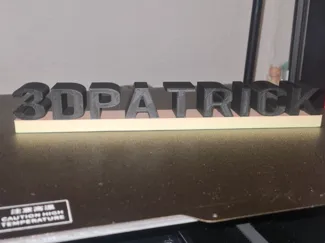 Boden Platte für Namensschilder