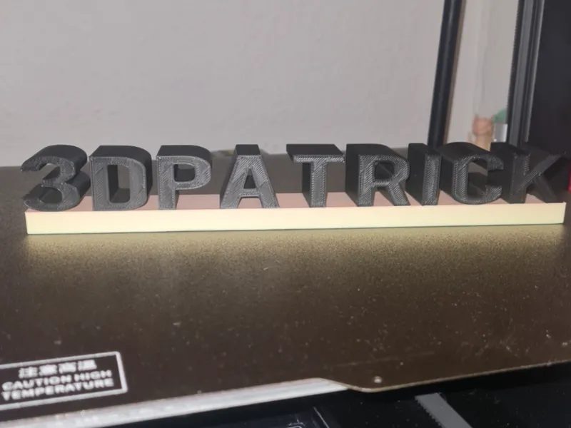 Boden Platte für Namensschilder 