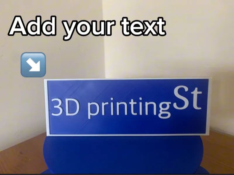Custom Street Sign 