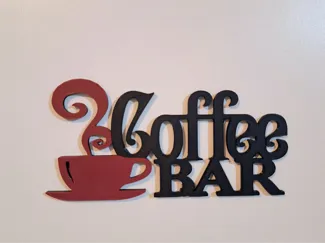 Coffee bar wall sign