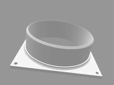 100mm vent pipe wall plate connector