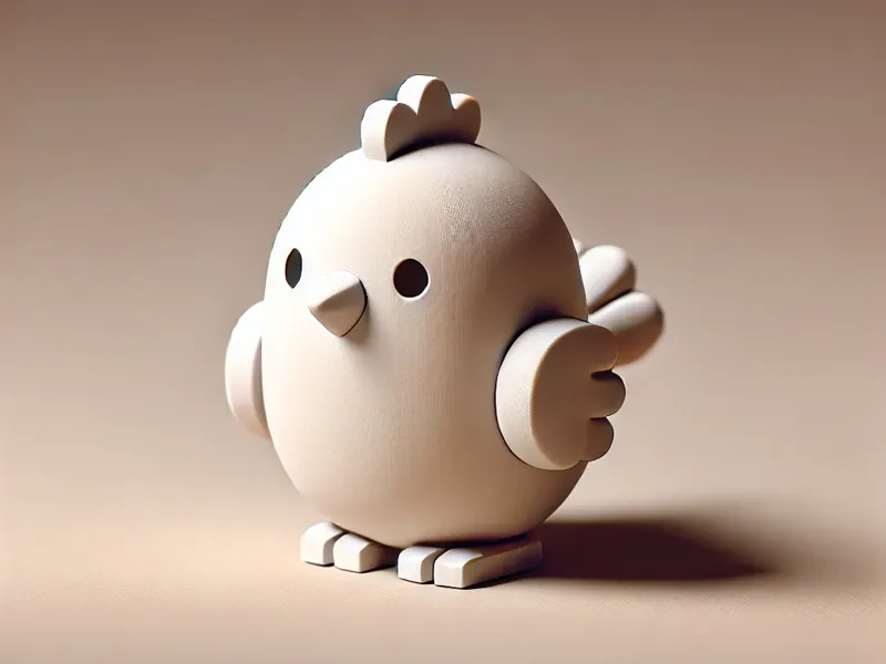 Miniature Chicken for Board Games
