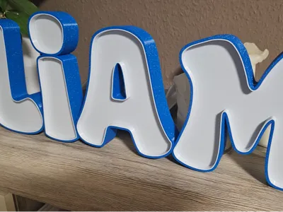 Liam Name Lamp, LED