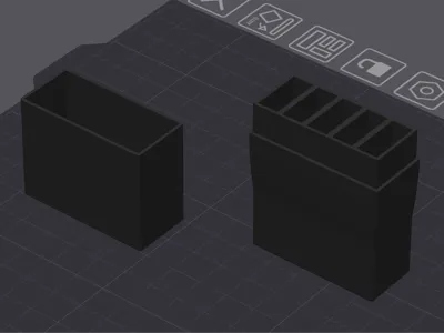 5x 1S 450mAh LiPo Battery Storage Container