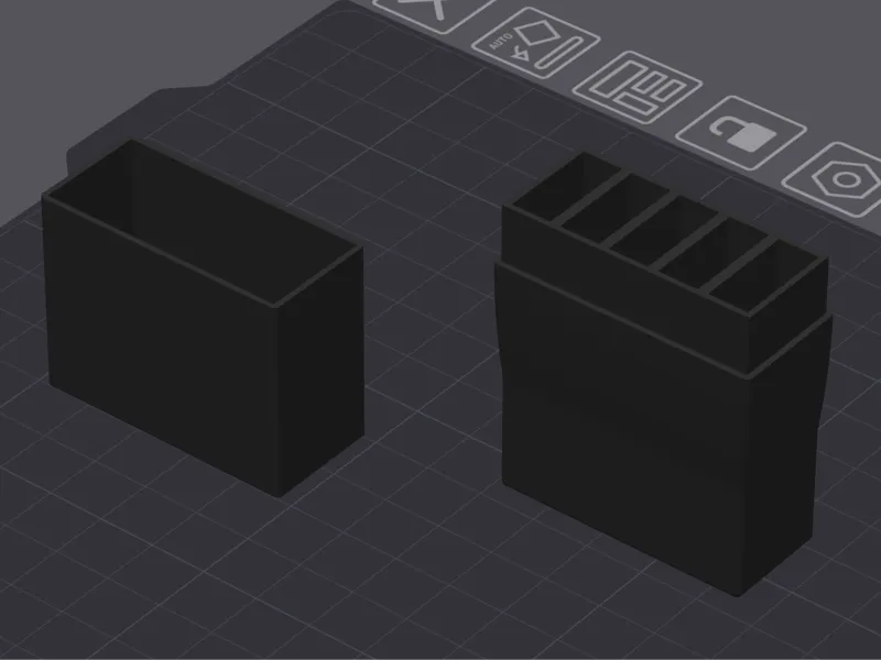 5x 1S 450mAh LiPo Battery Storage Container