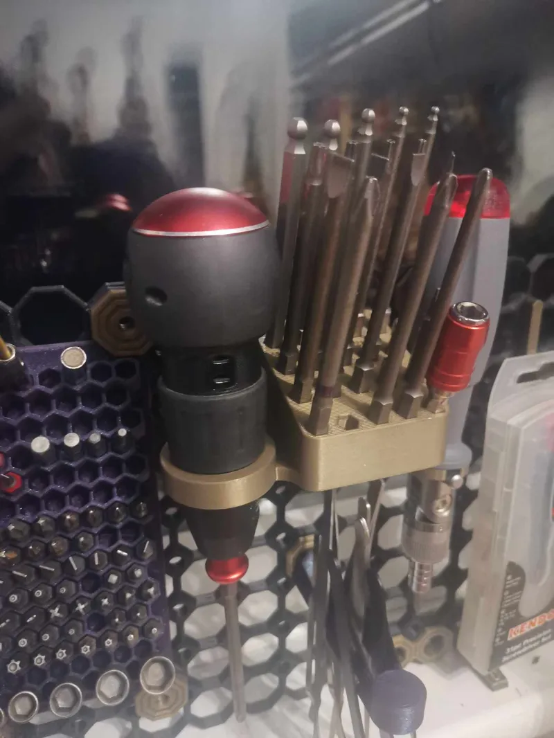 Multiboard Electric Screwdriver Holder Bit Storage