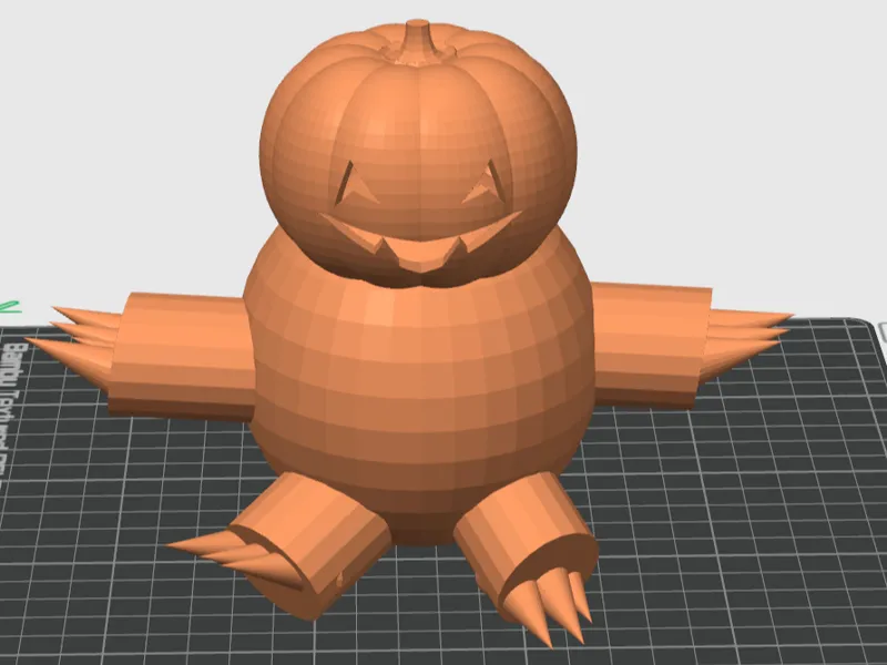 Cute Sitting Pumpkin