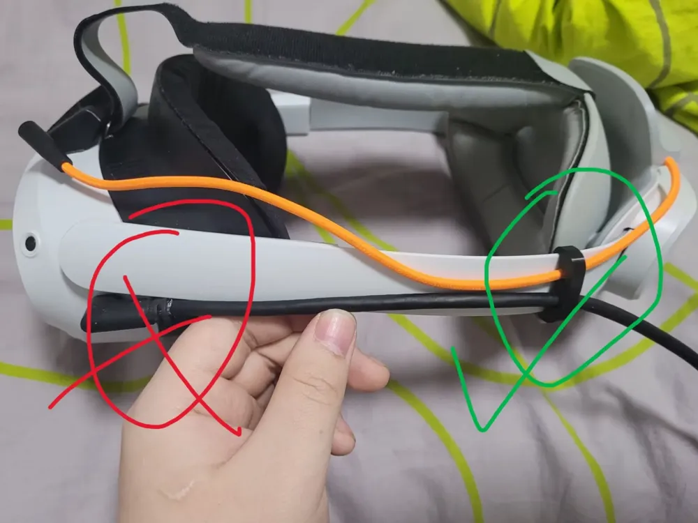 Pico 4 VR Streaming Cable Clip - Free 3D Print Model - MakerWorld