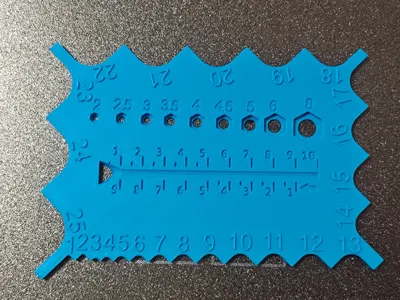Radius Gauge R1-R25 Protractor Bolt Nut Pitch Measuring Tool M21-M8 ...