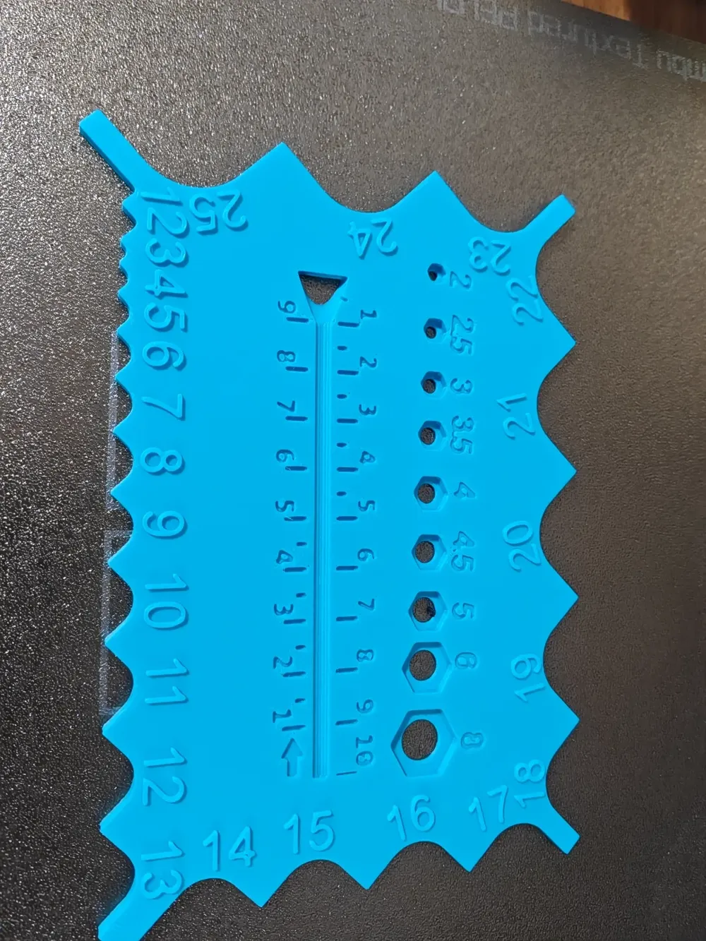 Radius Gauge R1-R25 Protractor Bolt Nut Pitch Measuring Tool M21-M8 ...