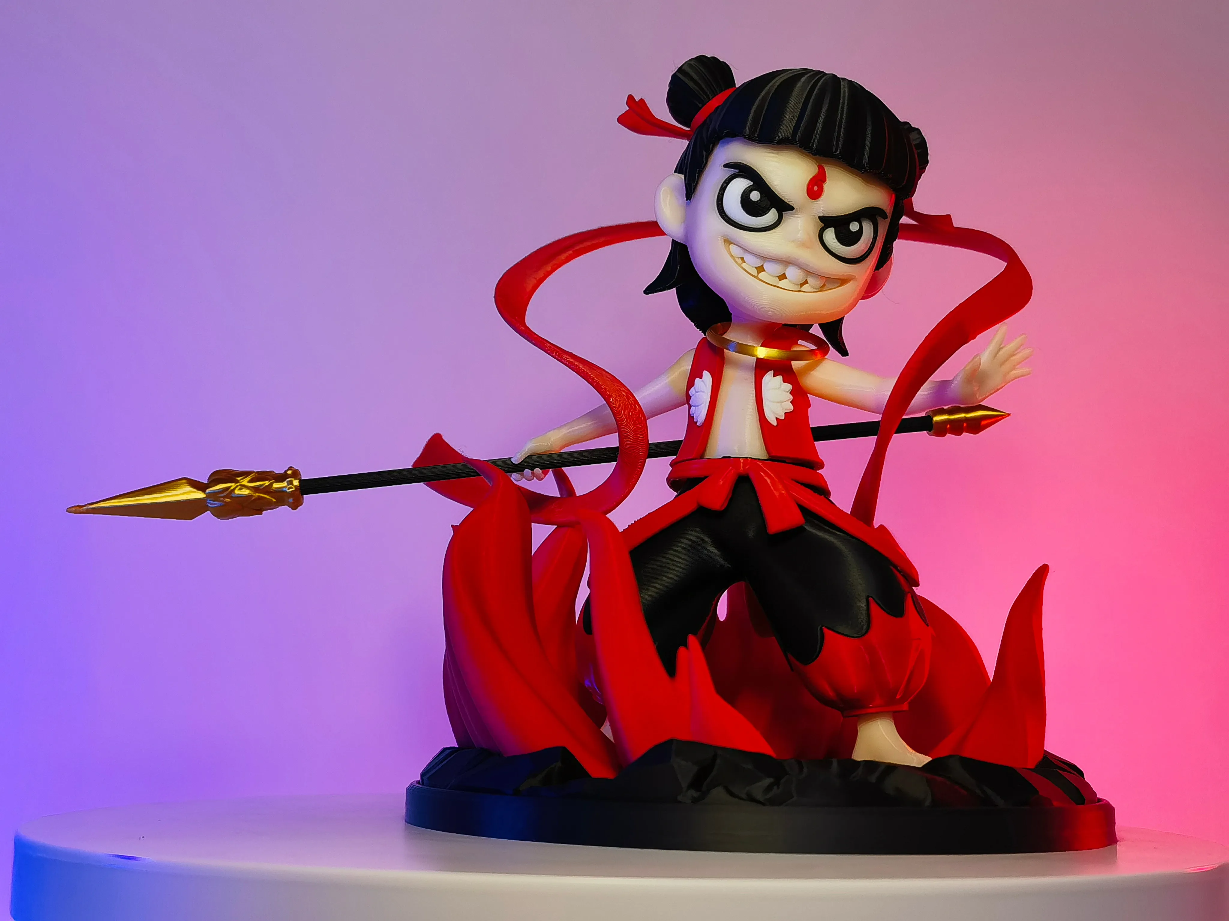 Figurine Nezha, assemblage démontable, pas besoin d'AMS - Modèle  d'Impression 3D Gratuit - MakerWorld, image size:4096x3072