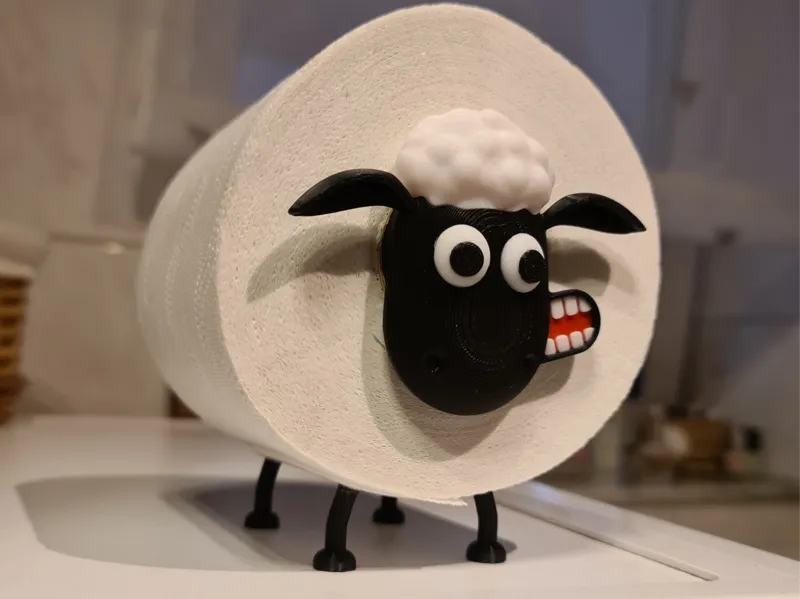 shaun the sheep V2 - new face - toilet roll