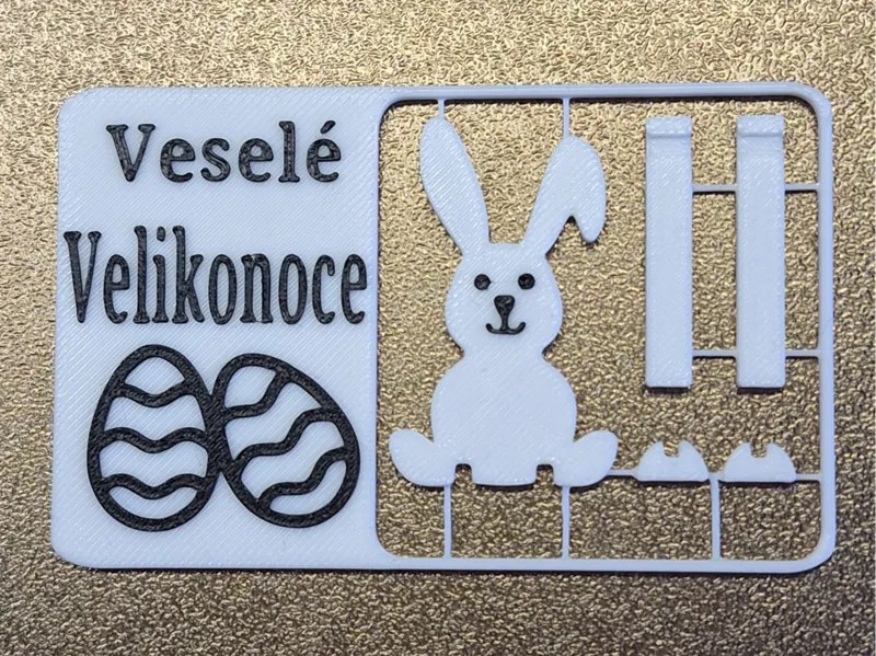 Veselé Velikonoce kit card