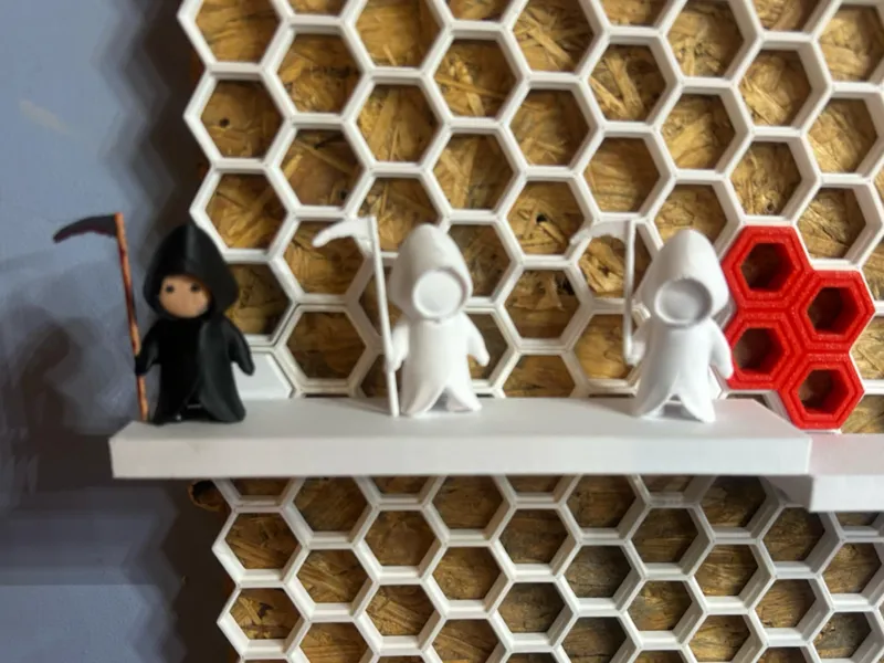honeycomb storage figurine shelf