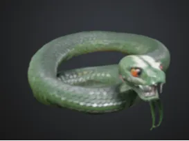 Hyper-Realistic Articulated Snake