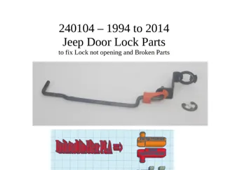 Jeep Door Lock Parts 1994 - 2014