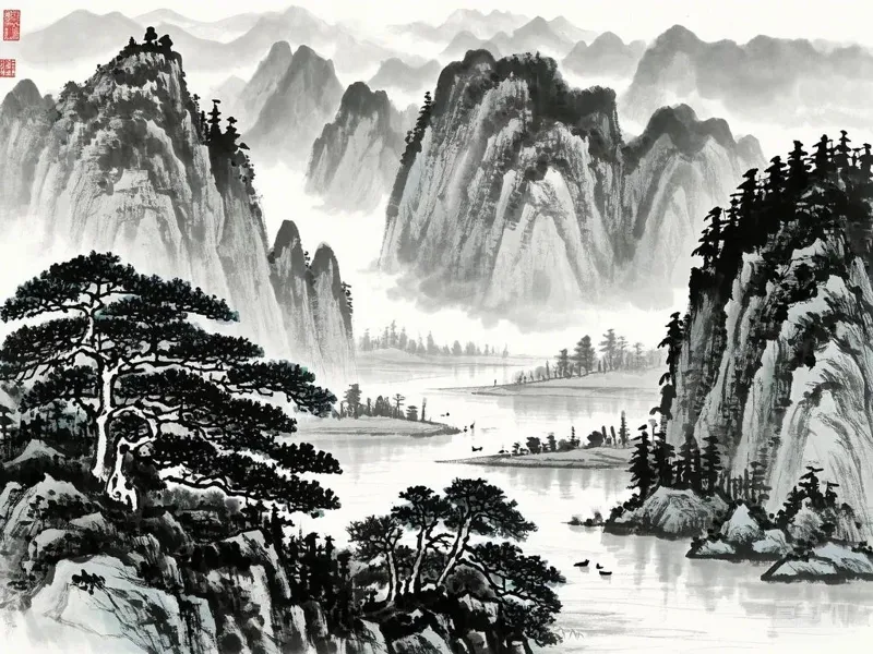 水墨书签系列005（3张组合）