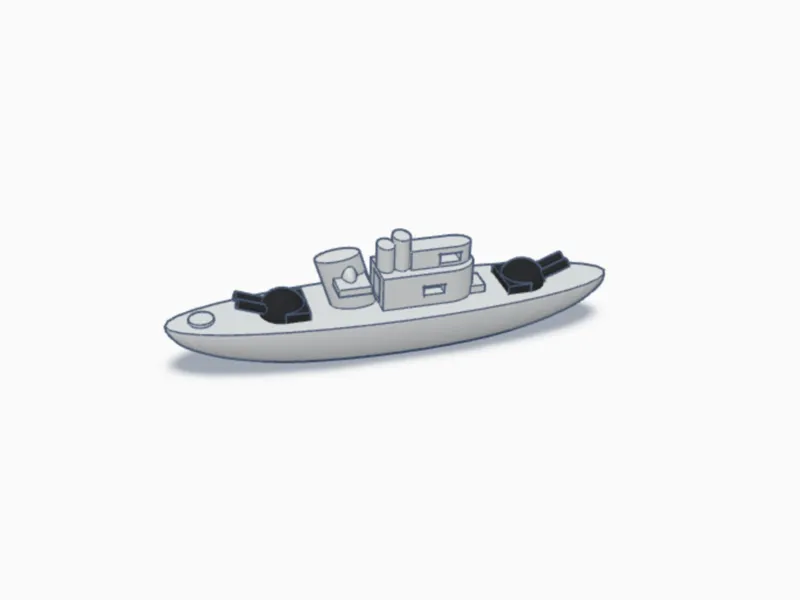 Mini Battleship Model 3