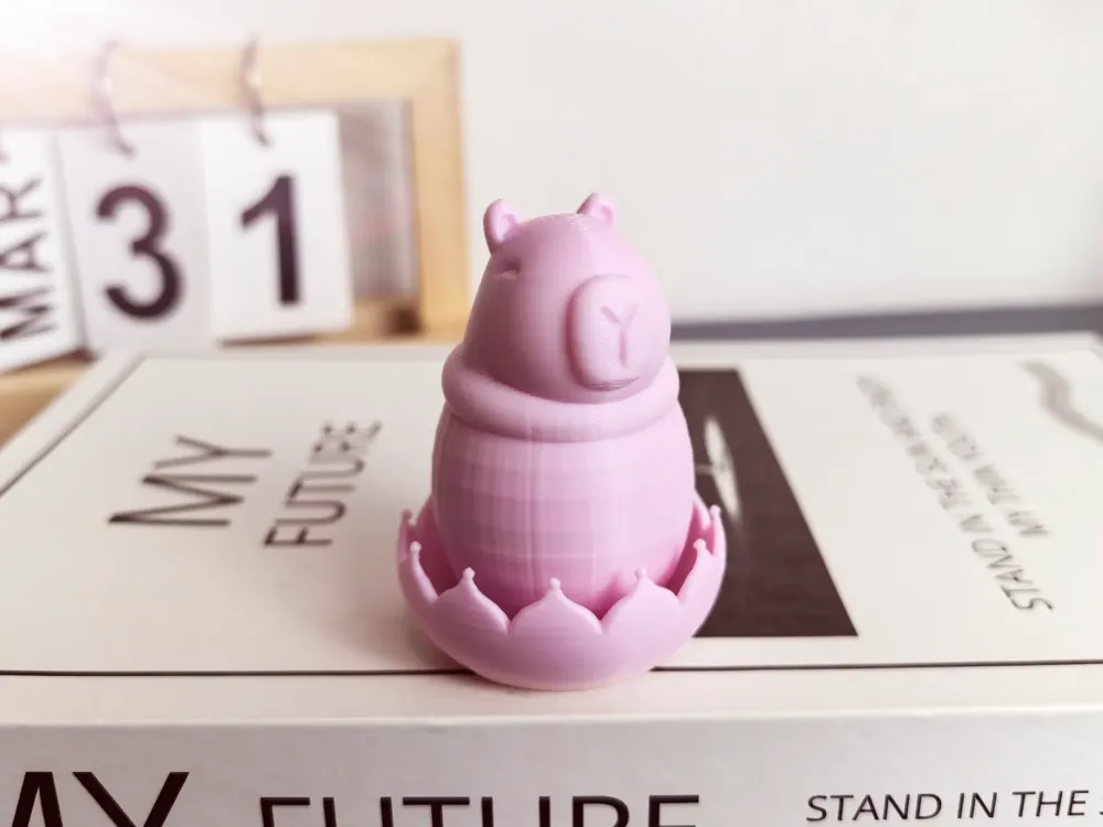 Rotating Capybara Cute and stress-relieving No supports needed by user ...