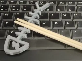 鱼骨模型，可当筷子架