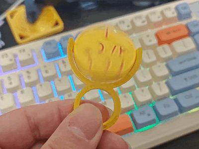 创意旋转表白戒指
