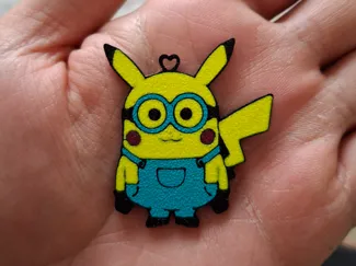 Pikachu Minion Keychain