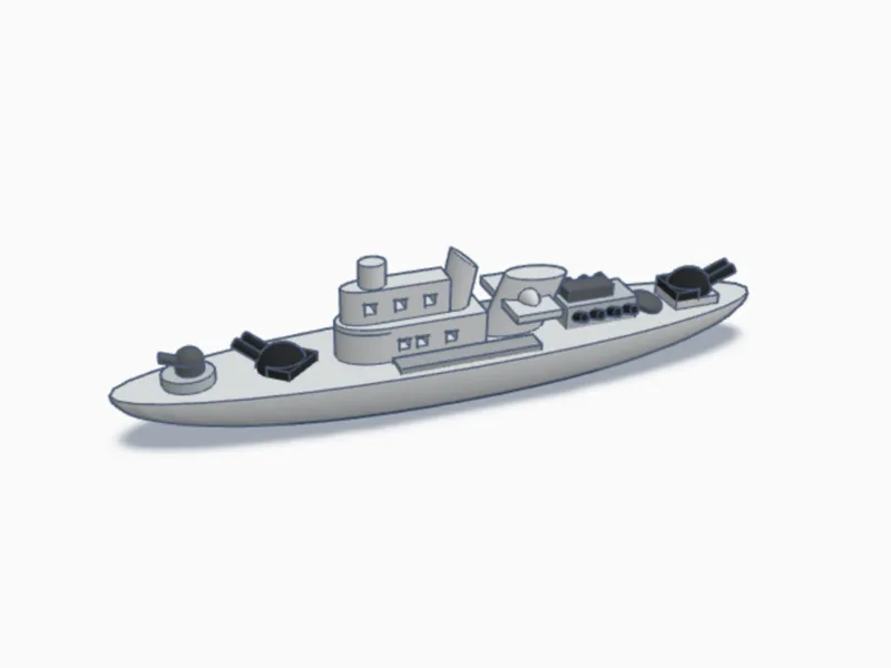 Mini Battleship Model 4