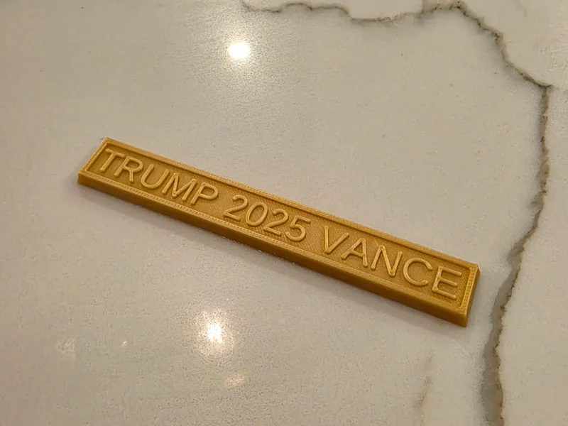 Trump & Vance gold bar BookMark