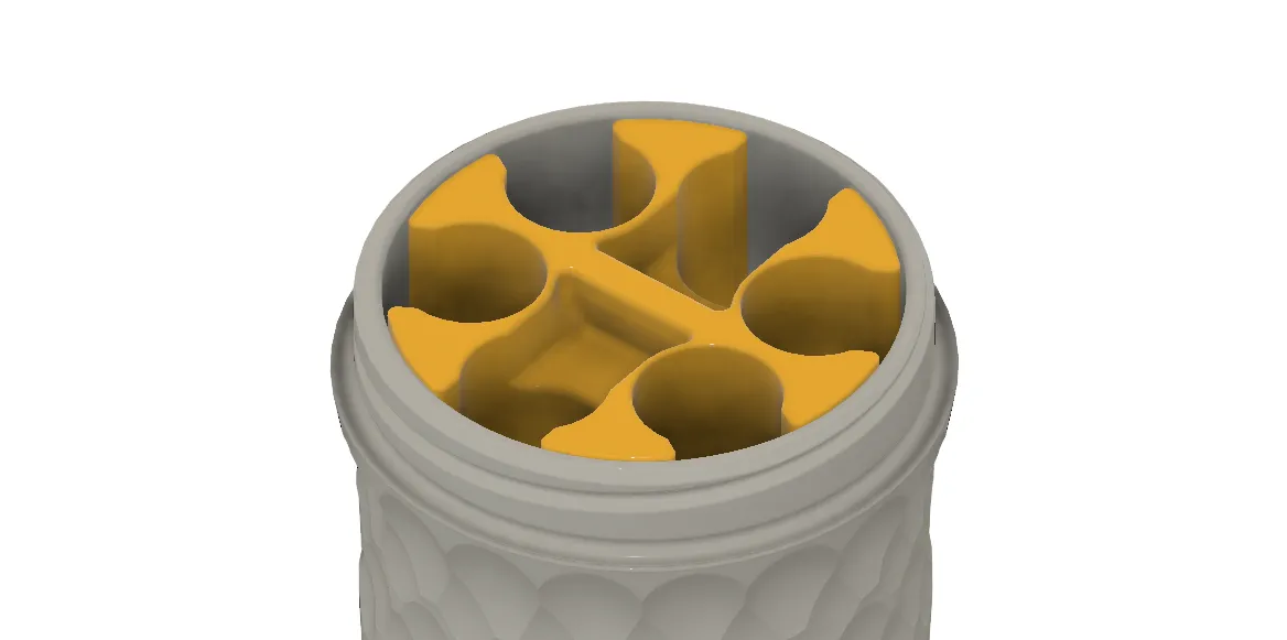 Dosing Capsules Insert for Sealed Container - Free 3D Print Model ...
