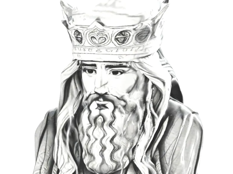Medieval King Bust