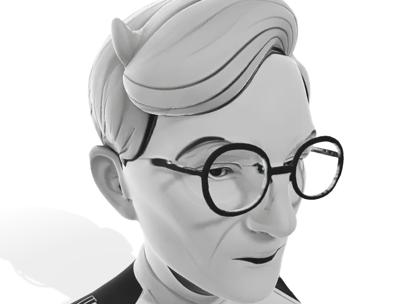 The Thoughtful Horned Gentleman