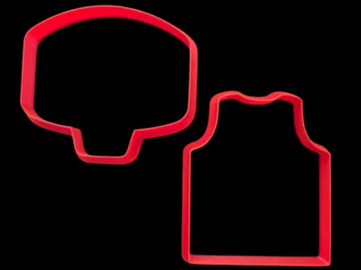 Hoop and Jersey Cookie Cutters