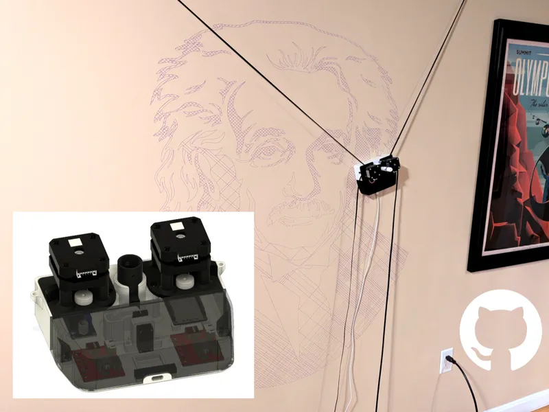 Mural wall plotter