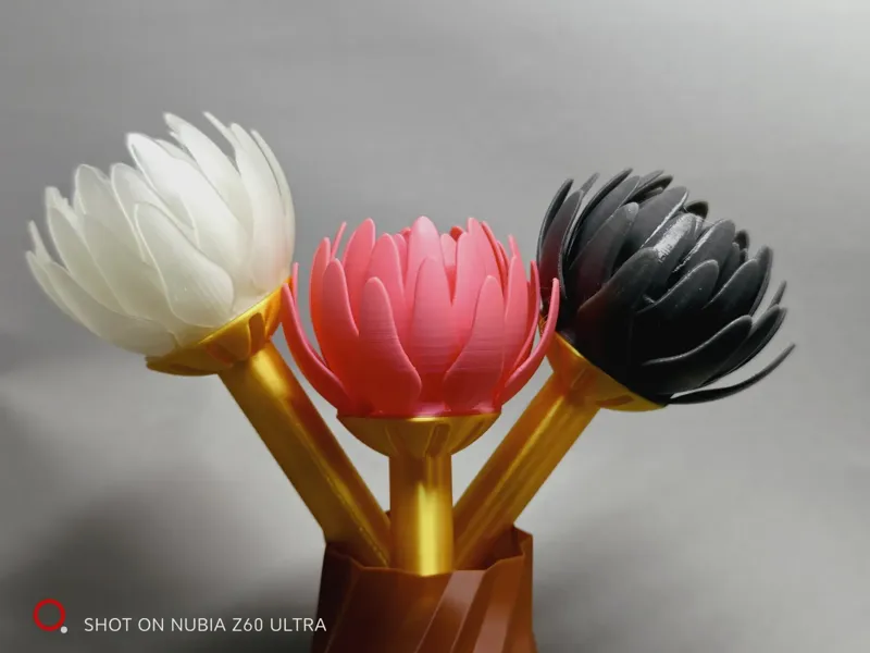 手持式莲花带灯光加湿香薰器 
