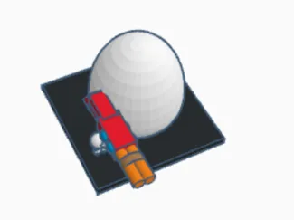 Egg with shotgun