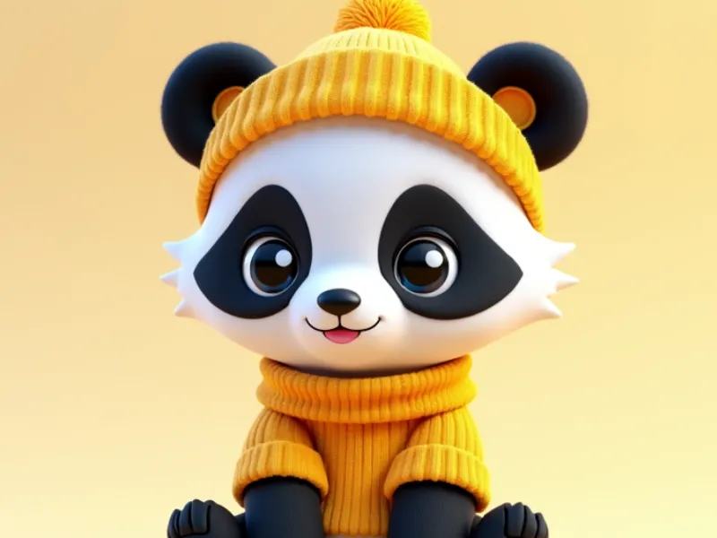 Panda With a Hat