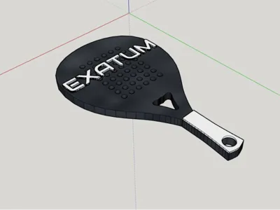 Exatum Paddle Keychain