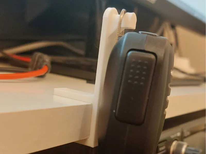 Mic holder for ICOM IC-7300