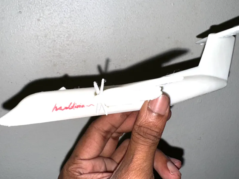 Maldivian dash 8 flight