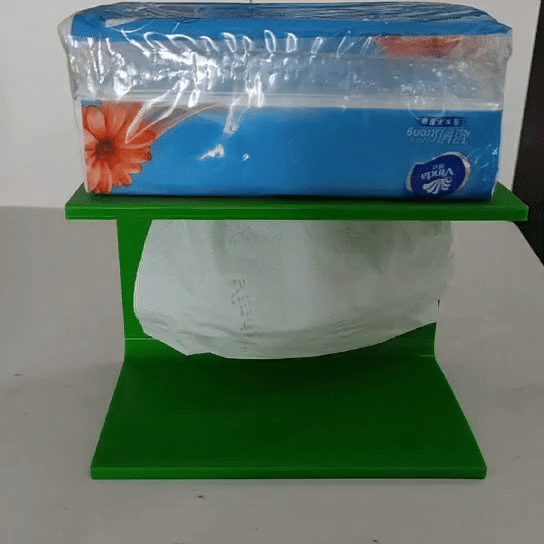 简约的参数化抽纸倒置支架