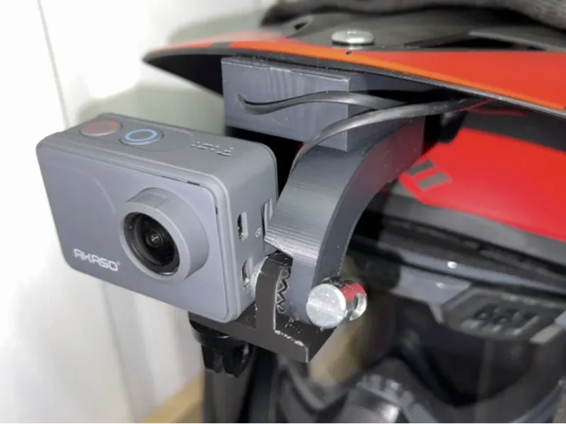 AKASO V50Pro GoPro like holder for ATV-VTT helmet