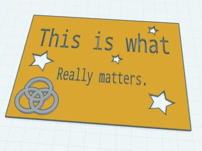 this is what really matters sign
