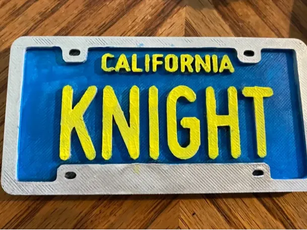 Knight Rider Number Plate Fridge Magnet