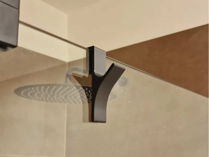 robe hook for shower glass