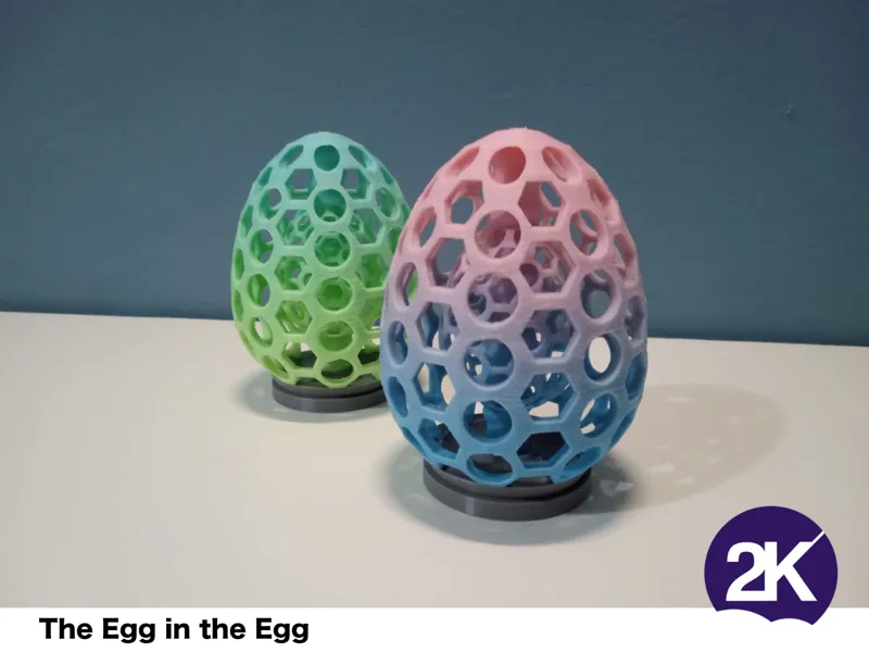 Egg in the Egg, funny decoration, no supports