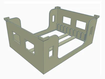 Modern DIMM holder/tray - up to 55mm high DDR RAM