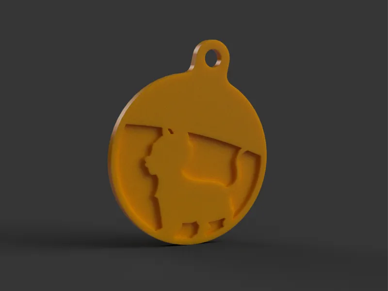 Puppy keychain