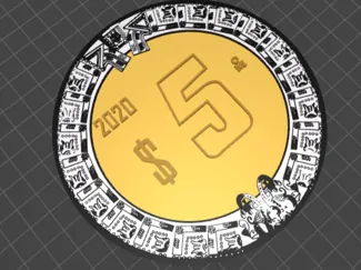 MONEDA DE 5 PESOS MEXICANOS