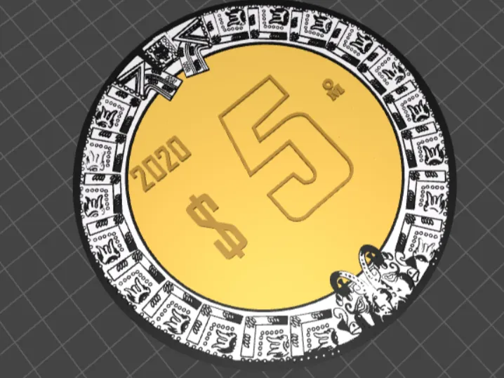 MONEDA DE 5 PESOS MEXICANOS