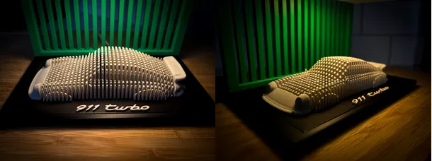 Porsche 911 Turbo RWB Hoonigan - Layered Car Art - Free 3D Print Model ...
